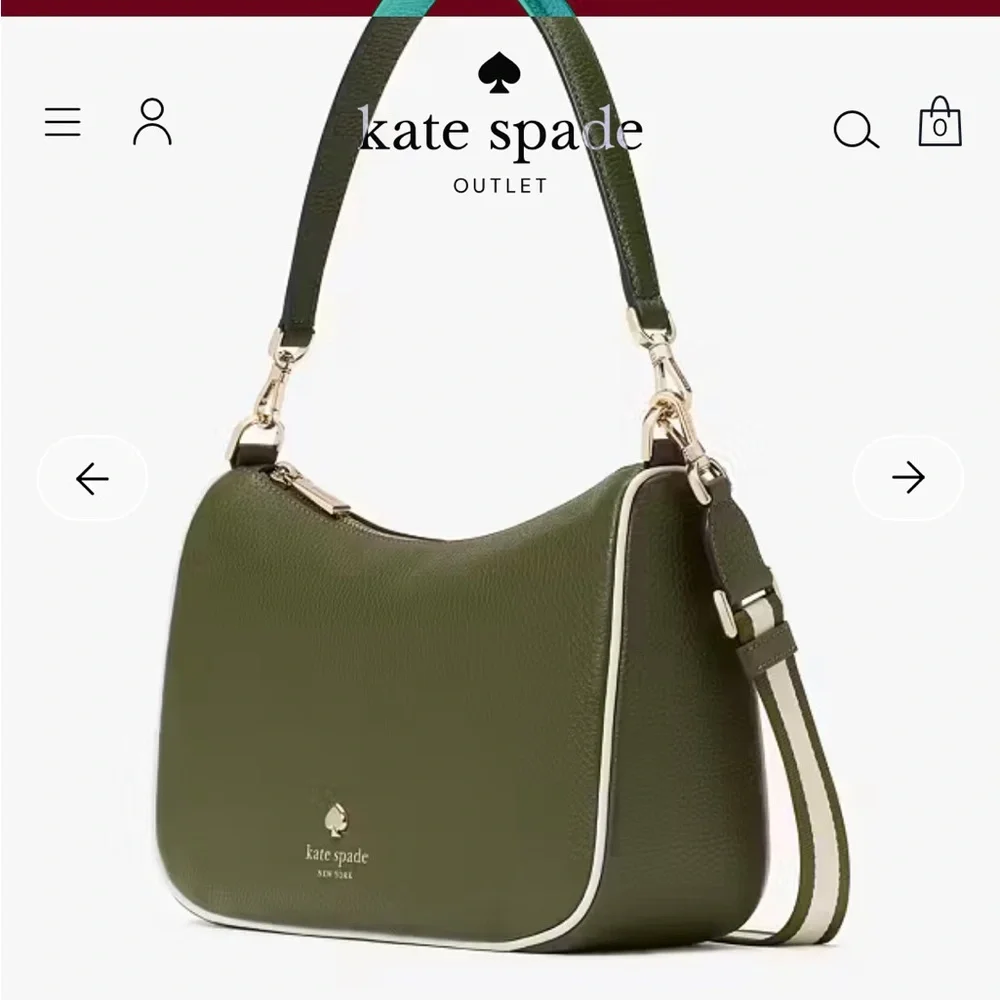 Kate Spade Emma Medium Shoulder Bag Pebble Leather Shoulder Crossbody NWT $429 - Picture 4 of 6